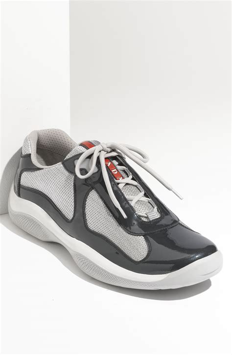 blue and gray prada sneakers|grey prada sneakers men.